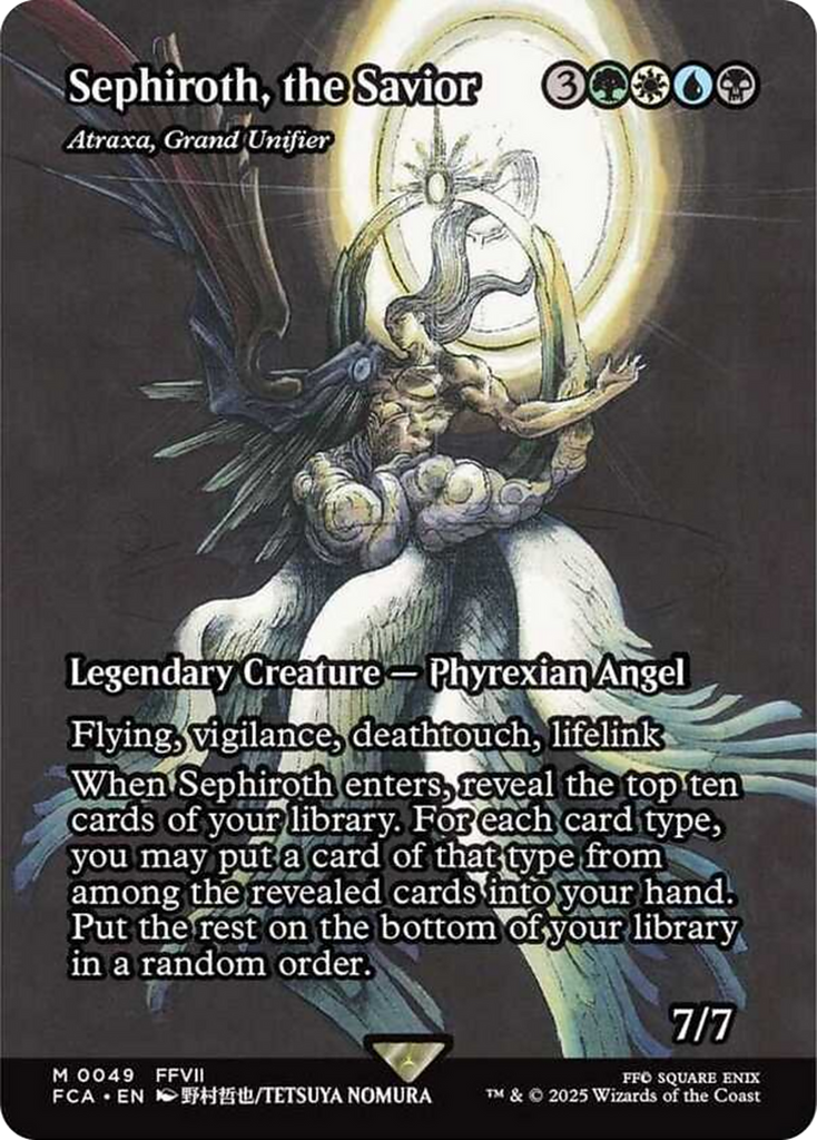 【MTG】Sephiroth, the Savior 【FCA】FOIL Final Fantasy Sephiroth Savior Foil & Atraxa Grand Unifier