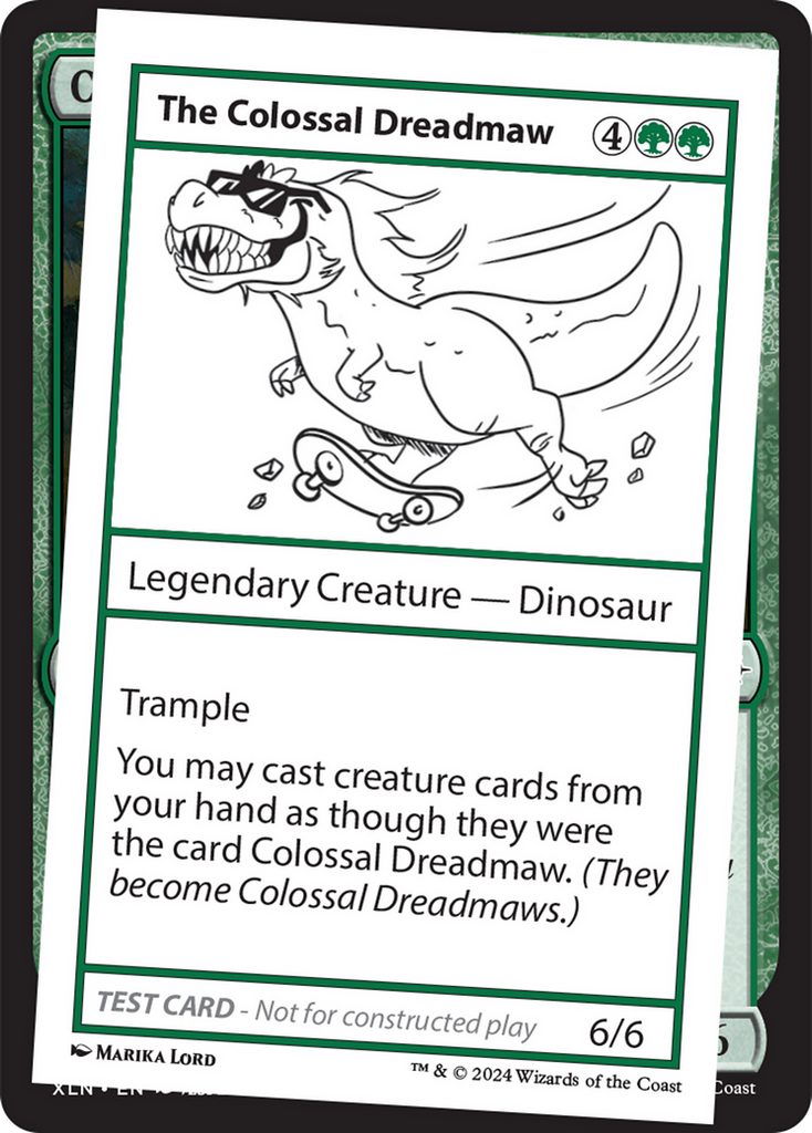 mtg playtest cards 2024 The Colossal Dreadmaw [Mystery Booster 2 Playtest Cards]