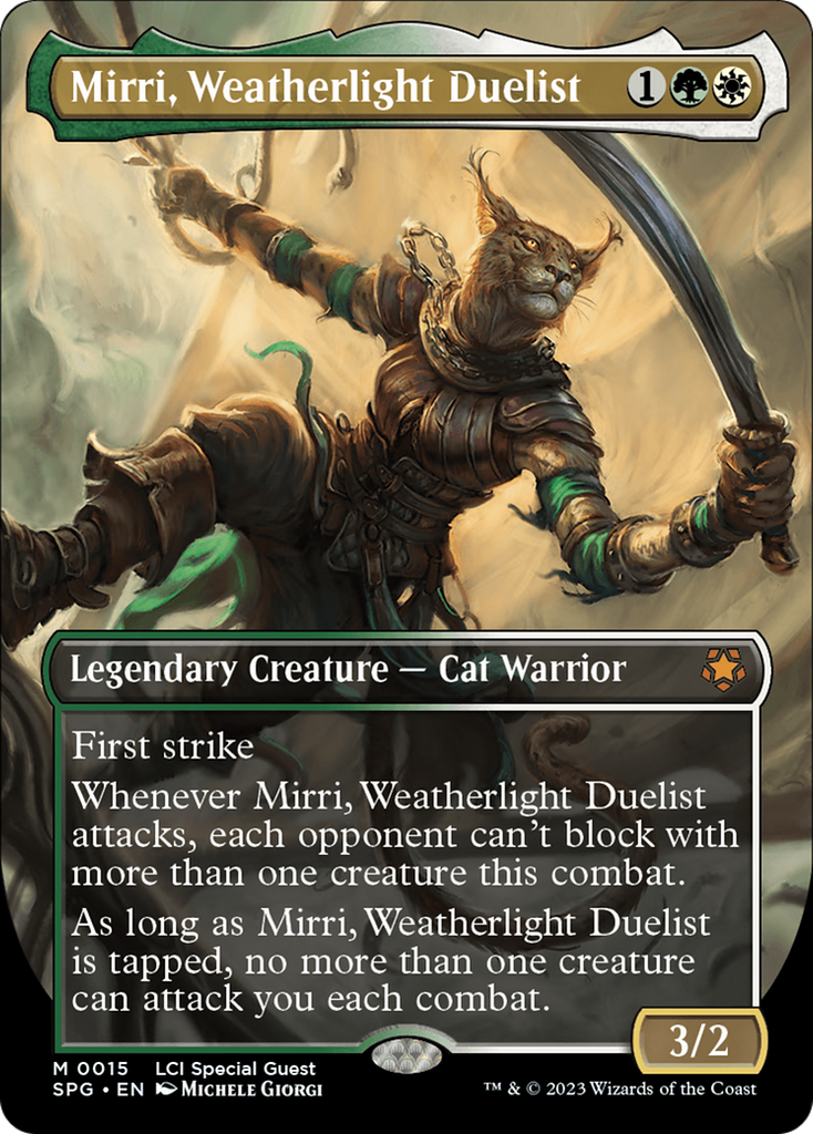 Mirri, Weatherlight Duelist (Borderless) [The Lost Caverns of Ixalan S