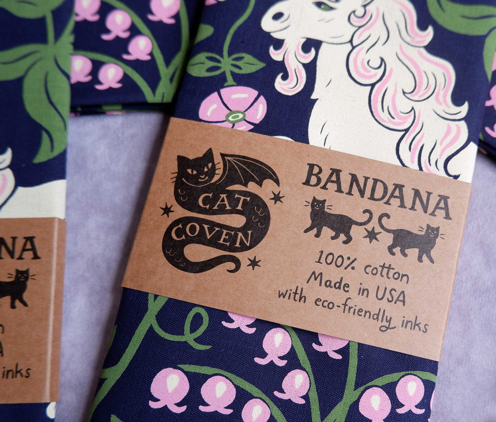 Unicorn Garden - Cotton Bandana