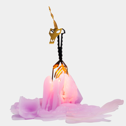 PyroPet Candle - Einar Unicorn Skeleton (Lilac)