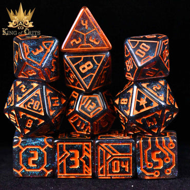 King of Crits Dice Set - Digital Dystopia (11-Piece)