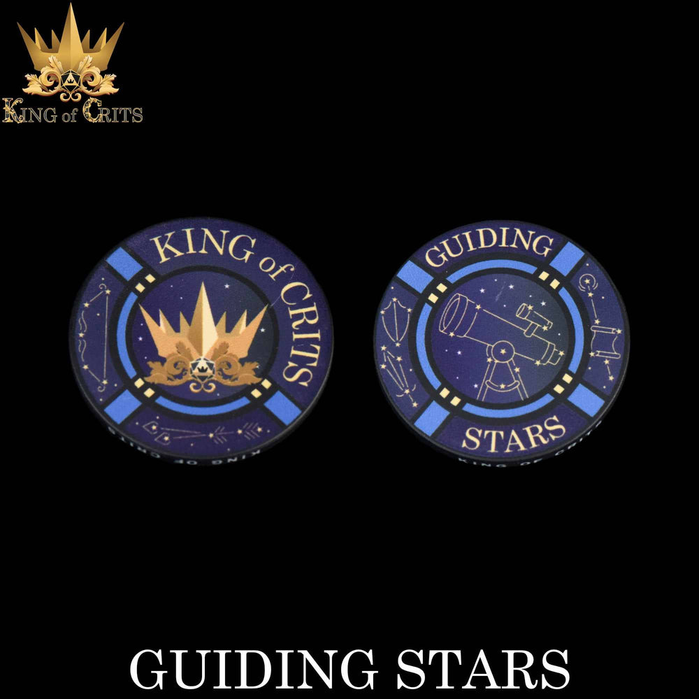King of Crits Dice Set - Guiding Stars (7-Piece)