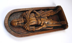 Reproduction Medieval Carving - Viking Warrior Plaque