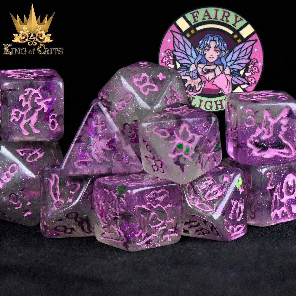 King of Crits Dice Set - Fairy Flight (11-Piece)