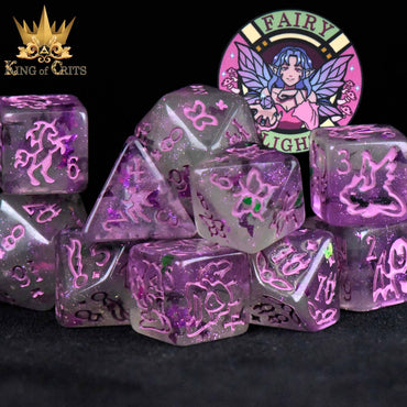 King of Crits Dice Set - Fairy Flight (11-Piece)