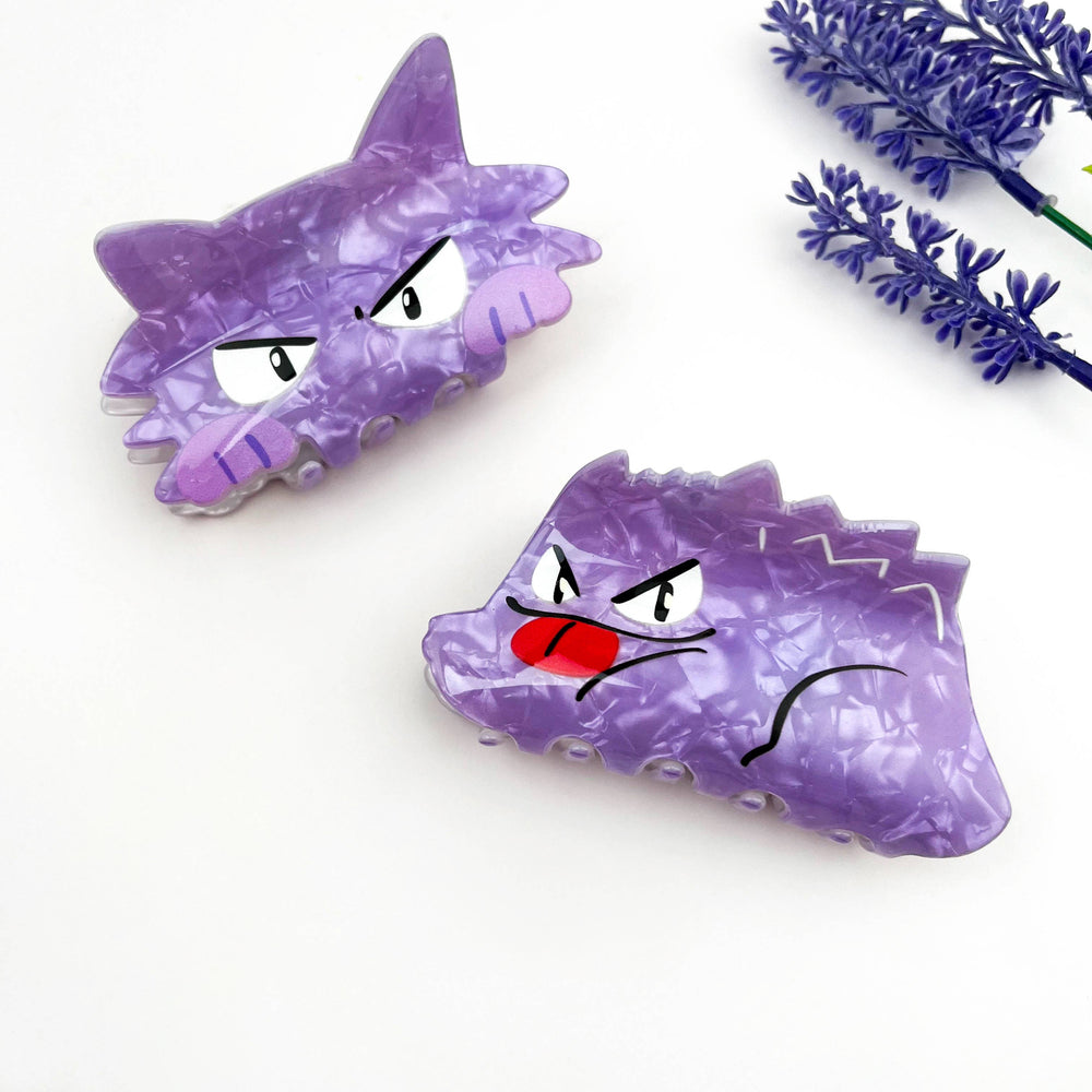 Hair Clip - Purple Monster A