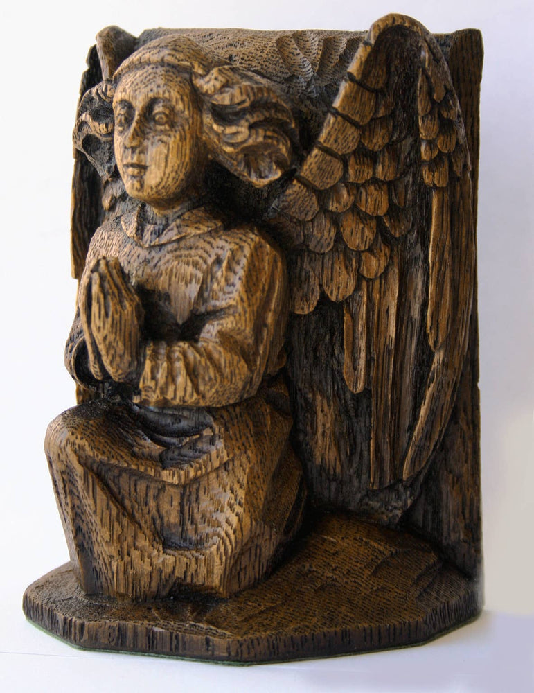 Reproduction Medieval Carving - Angel Corbel Praying