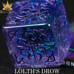 King of Crits Dice Set - Lolth's Drow (11-Piece)