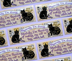 Tiny Witch Hat - Bumper Sticker