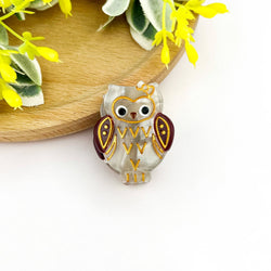 Hair Clip - Gray Owl