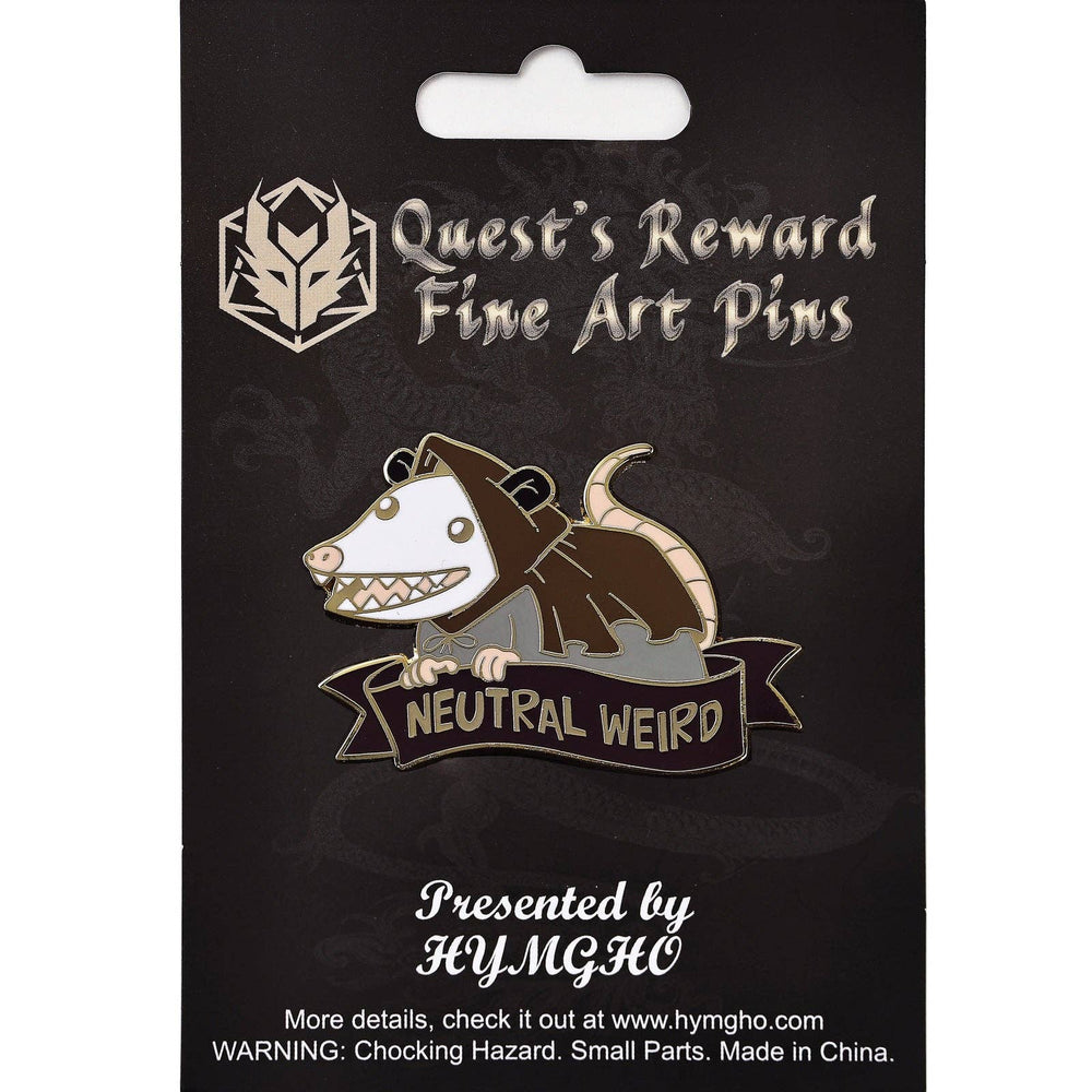 Enamel Pin - Neutral Weird Opossum