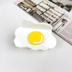 Hair Clip - Poached Egg