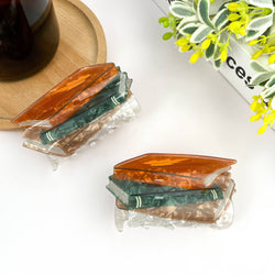 Hair Clip - Stacked Books