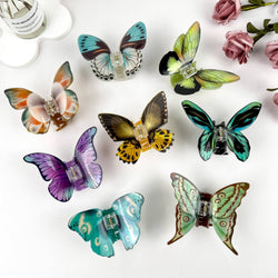 Hair Clip - Purple & Blue Butterfly