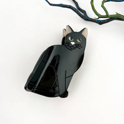 Hair Clip - Creative Black/White Cat