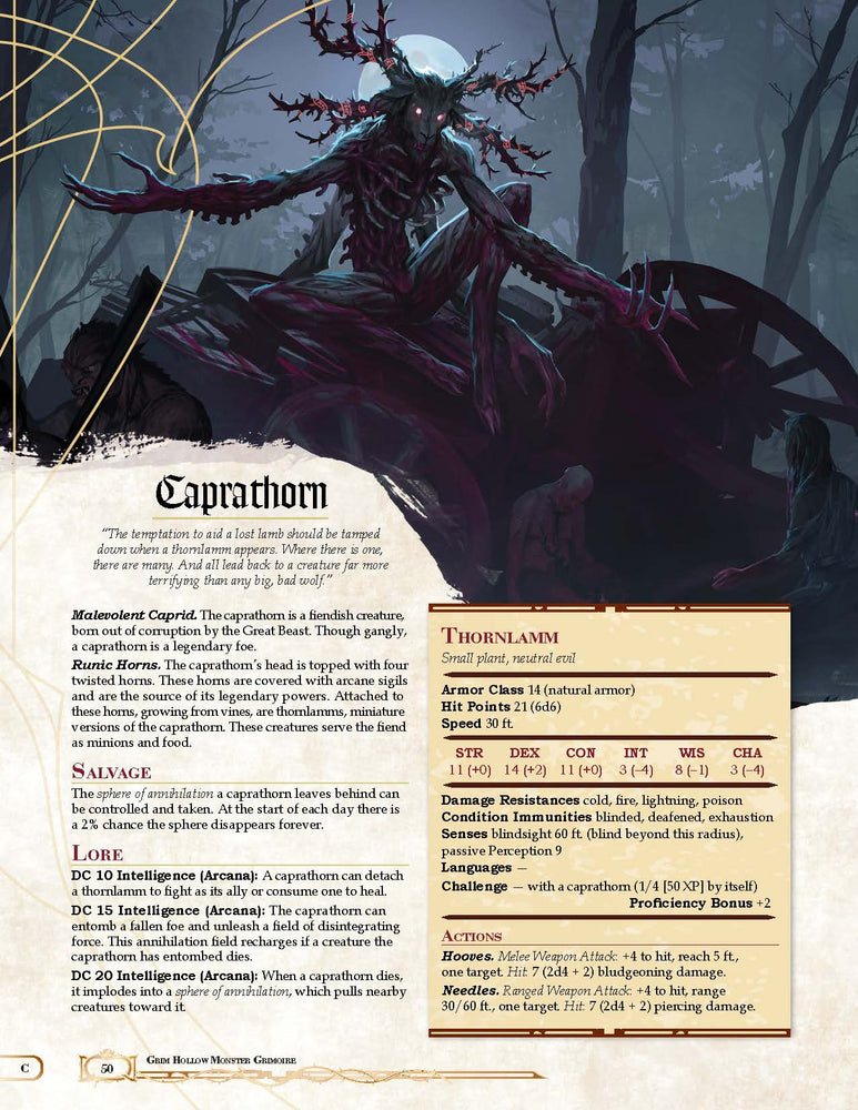 Grim Hollow: The Monster Grimoire (5E)