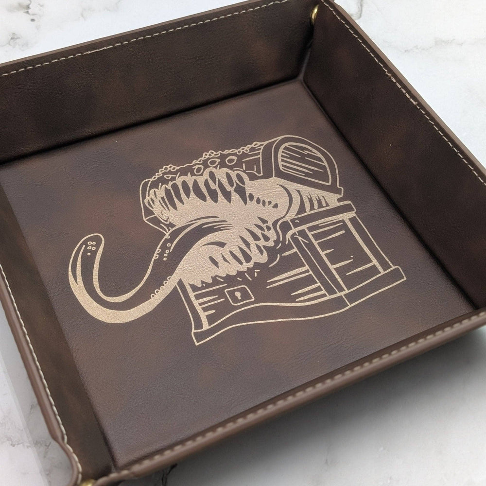 Vegan Leather Dice Tray - Mimic