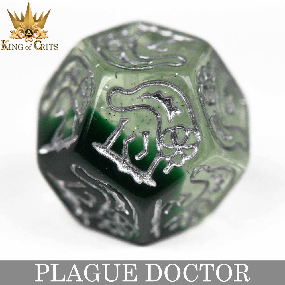 King of Crits Dice Set - Plague Doctor (11-Piece)