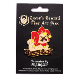 Enamel Pin - Chaotic Stupid Pug