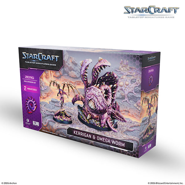 StarCraft Miniatures Game - Zerg: Kerrigan & Omega Worm Hero Expansion Set