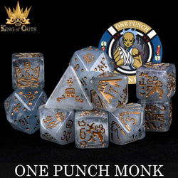 King of Crits Dice Set - One Punch Monk (11-Piece)