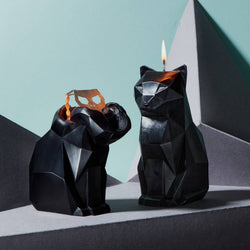 PyroPet Candle - Kisa Cat Skeleton (Black)