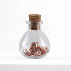 Mini Metal RPG Dice Set - Unseelie Bottle (Rose Gold)