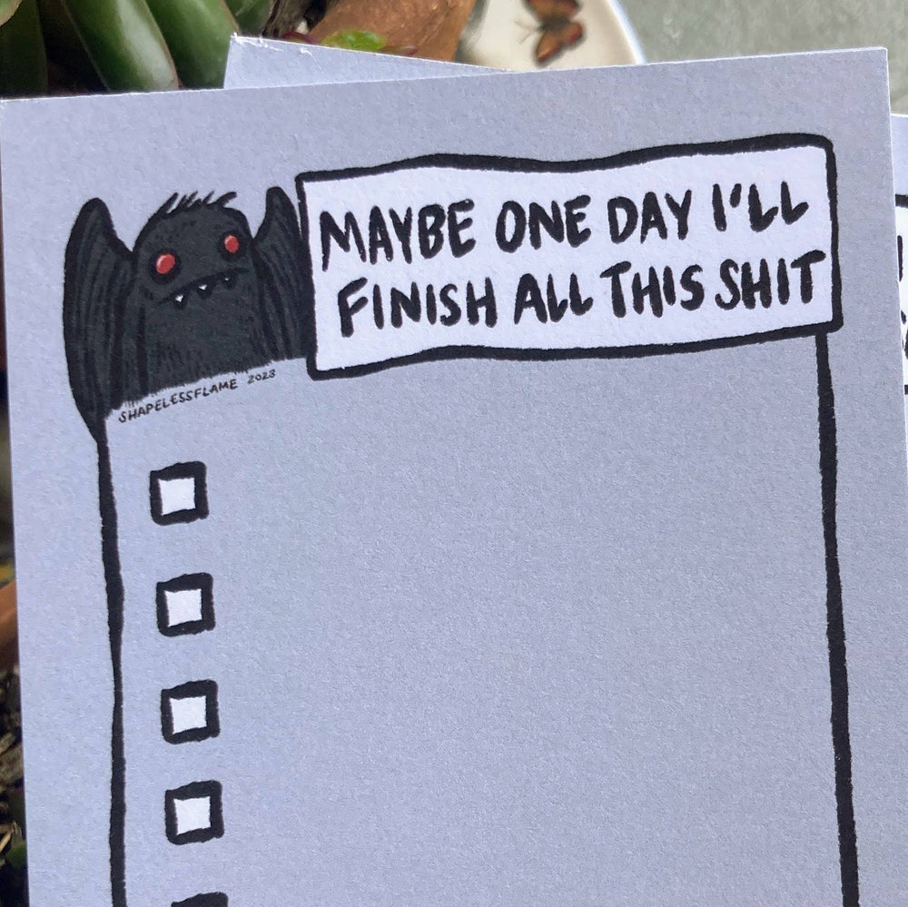 To Do List Notepad - Mothman
