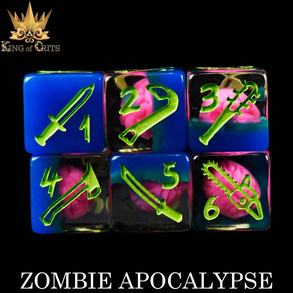 King of Crits Dice Set - Zombie Apocalypse (11-Piece)