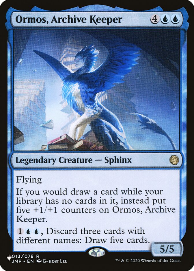Ormos, Archive Keeper [The List]
