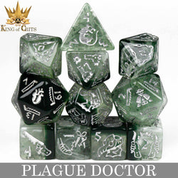 King of Crits Dice Set - Plague Doctor (11-Piece)