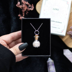 Potion Bottle Necklace - Rose Quartz