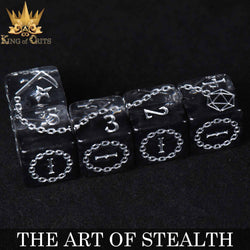 King of Crits Dice Set - The Art of Stealth (11-Piece)