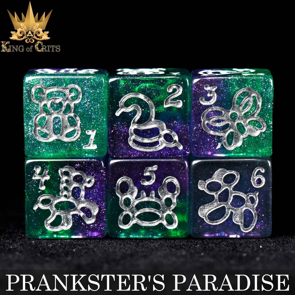 King of Crits Dice Set - Prankster's Paradise (11-Piece)