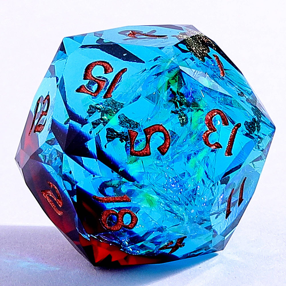 Sharp Edge Resin Dice - Captured Magic (Blue & Red)