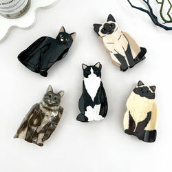 Hair Clip - Creative Black/White Cat