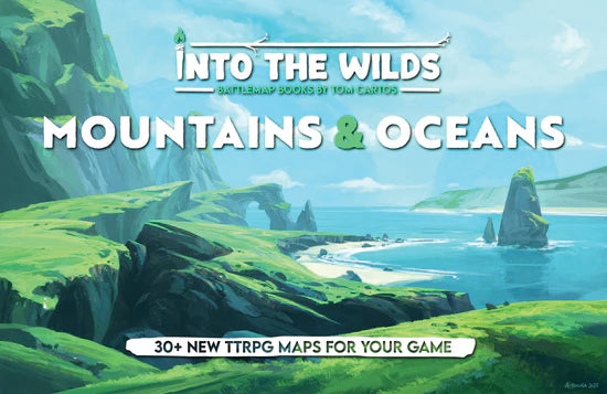 Into the Wilds Battlemap Books - Mountains & Oceans