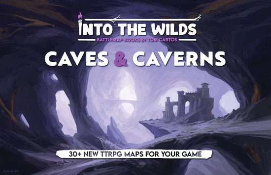 Into the Wilds Battlemap Books - Caves & Caverns