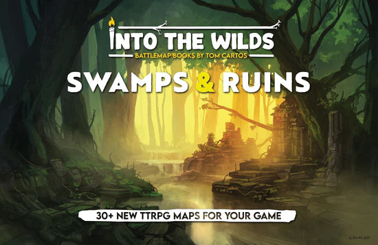 Into the Wilds Battlemap Books - Swamps & Ruins