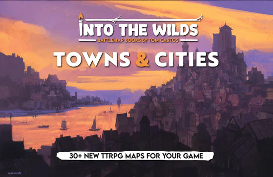 Into the Wilds Battlemap Books - Towns & Cities