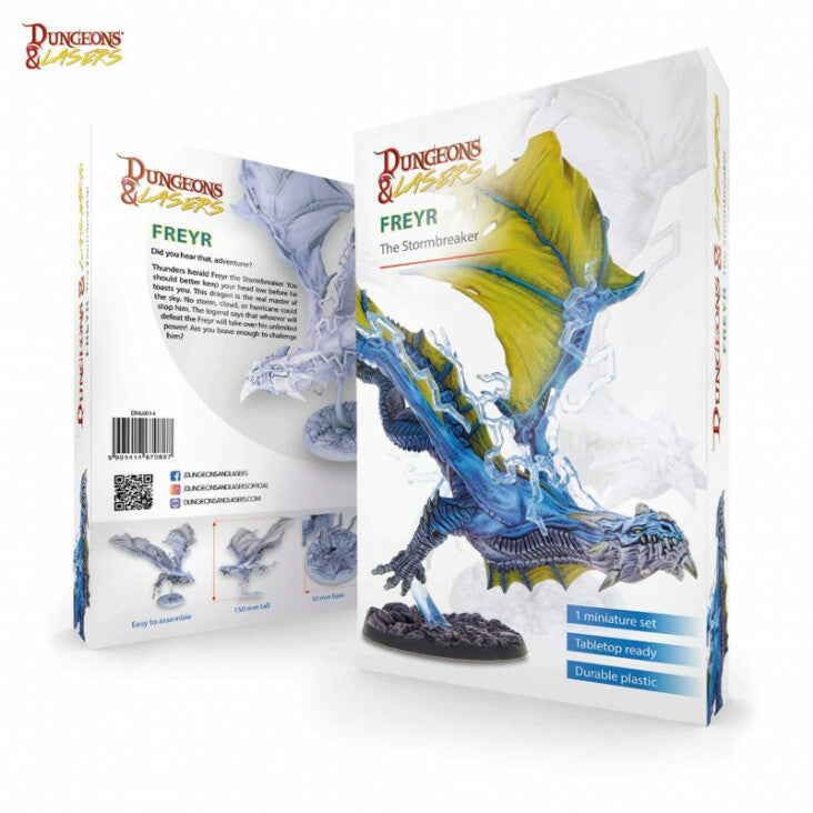 Dungeons & Lasers Miniatures - Freyr, the Stormbreaker Dragon