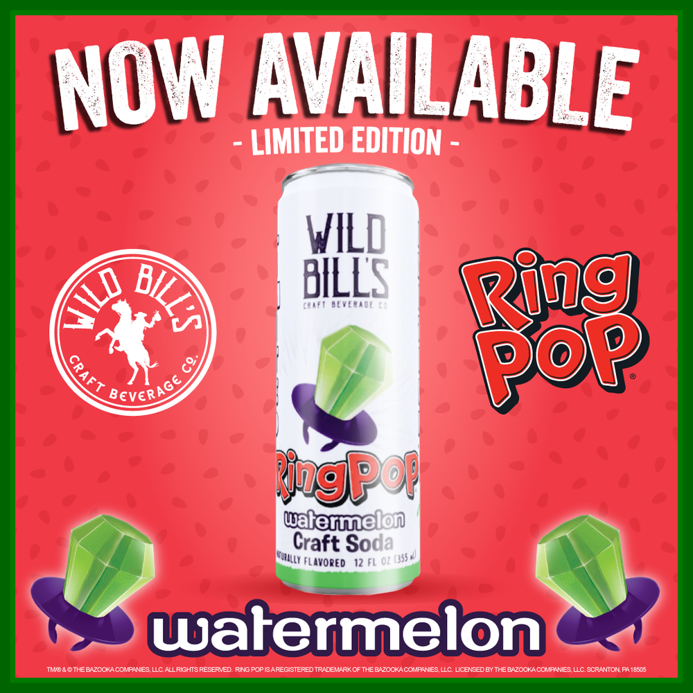 Cane Sugar Craft Soda - Watermelon Ring Pop