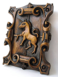 Reproduction Medieval Carving - Mythical Unicorn