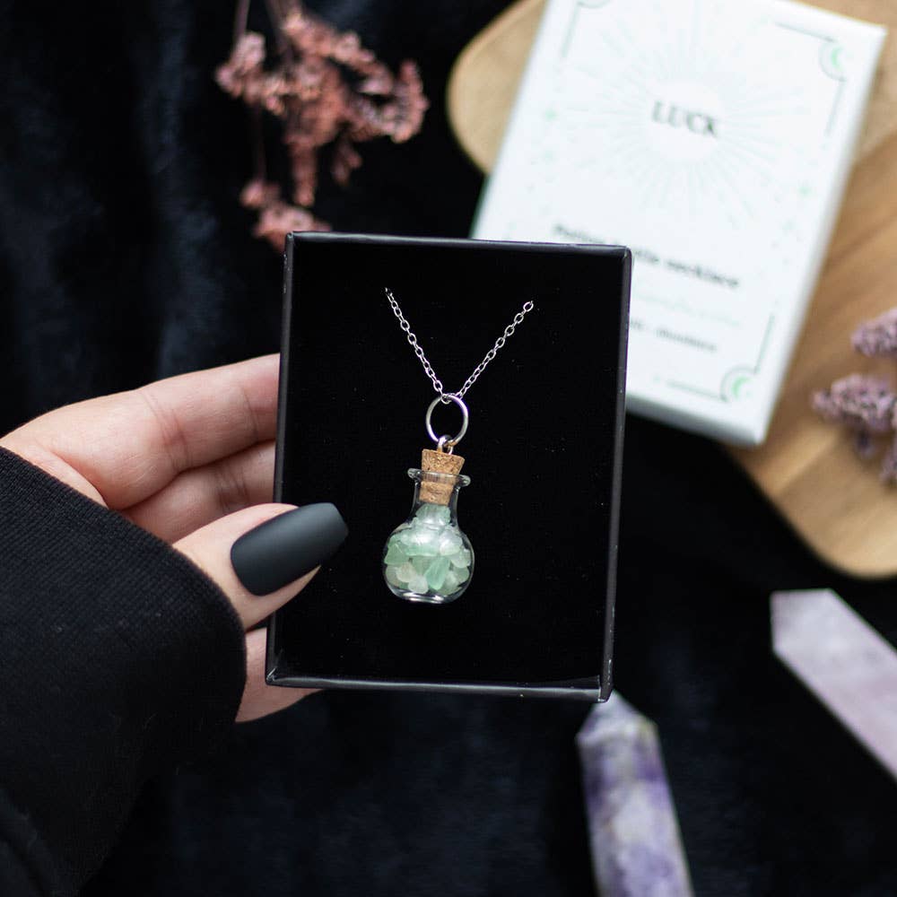 Potion Bottle Necklace - Aventurine