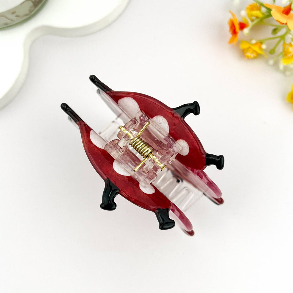 Hair Clip - Playful Ladybug