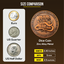 Dice Coin - D20 Skeleton