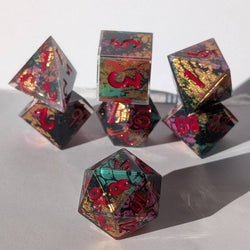 Ebonwood Dice Set - Runeburst
