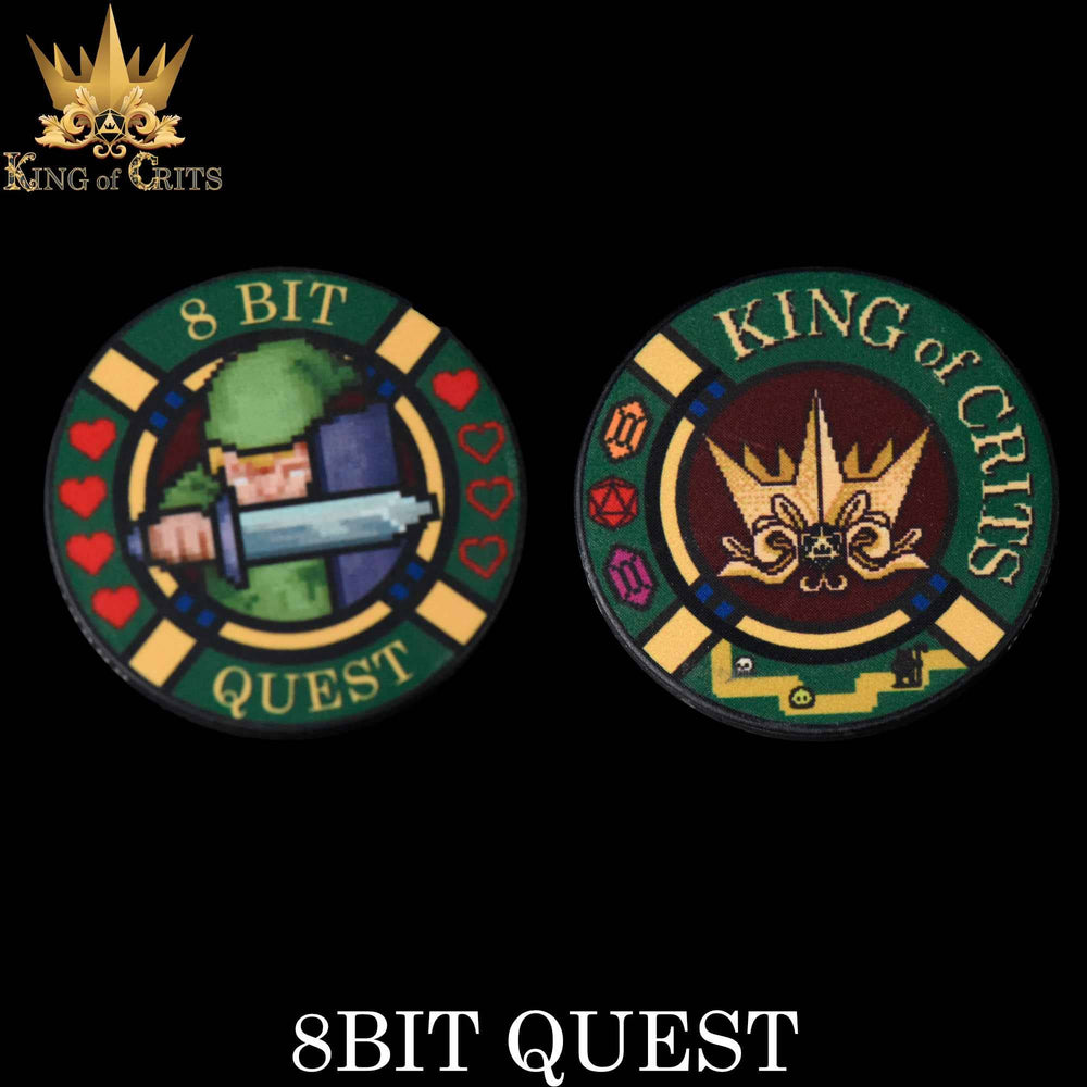 King of Crits Dice Set - 8BIT Quest (11-Piece)