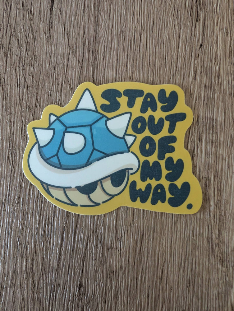 Vinyl Sticker - Stay Out of My Way Mario